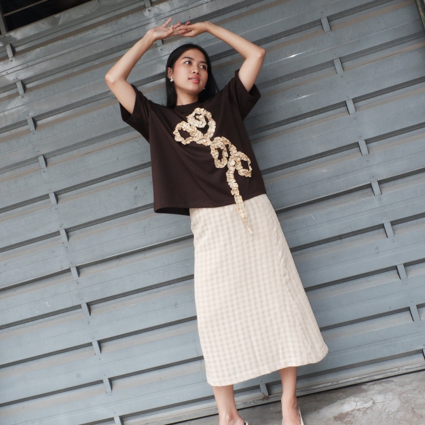 Sam Sam Oversized Tshirt in Espresso Shot