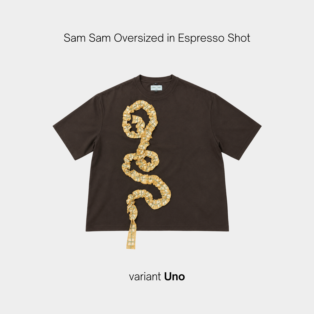 Sam Sam Oversized Tshirt in Espresso Shot