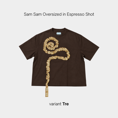 Sam Sam Oversized Tshirt in Espresso Shot