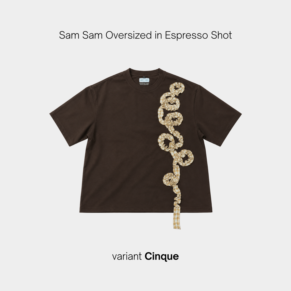 Sam Sam Oversized Tshirt in Espresso Shot