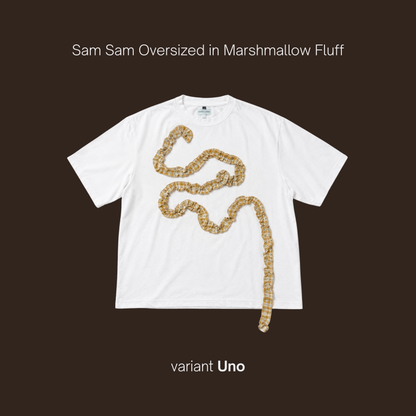 Sam Sam Oversized Tshirt in Marshmallow Fluff