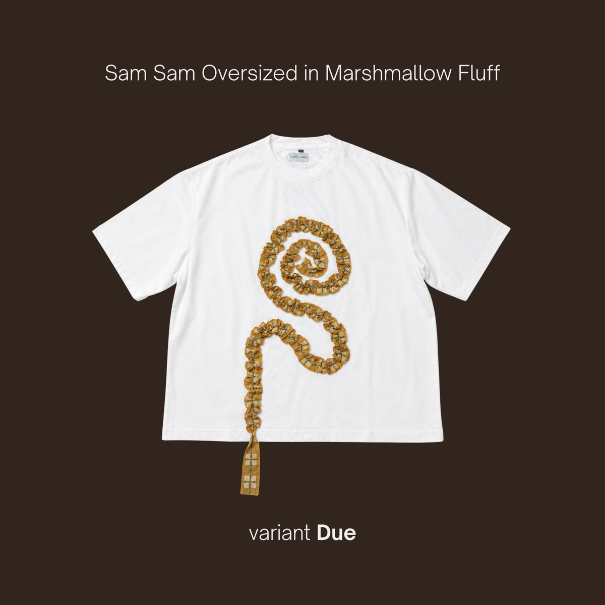 Sam Sam Oversized Tshirt in Marshmallow Fluff