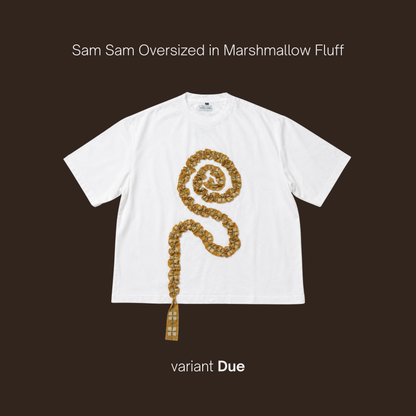Sam Sam Oversized Tshirt in Marshmallow Fluff