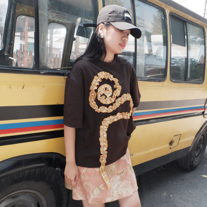 Sam Sam Oversized Tshirt in Espresso Shot