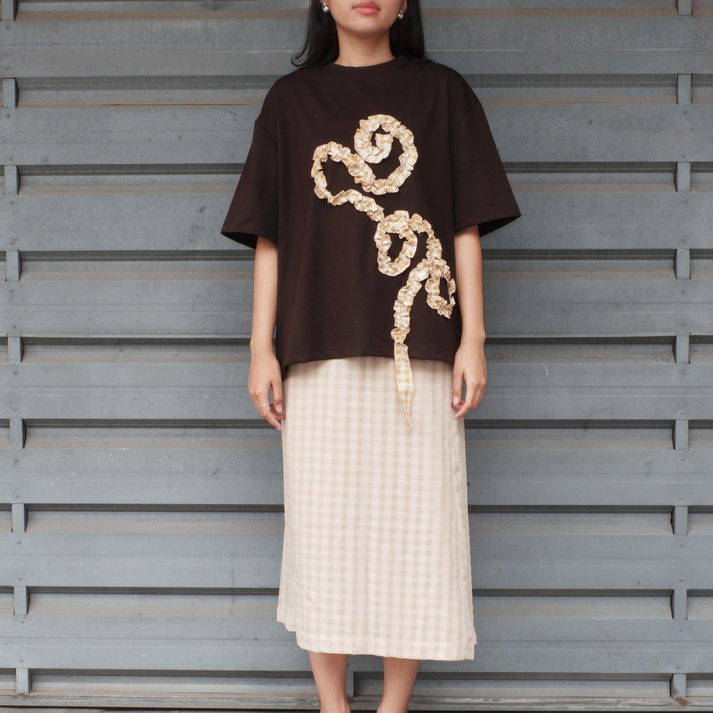 Sam Sam Oversized Tshirt in Espresso Shot