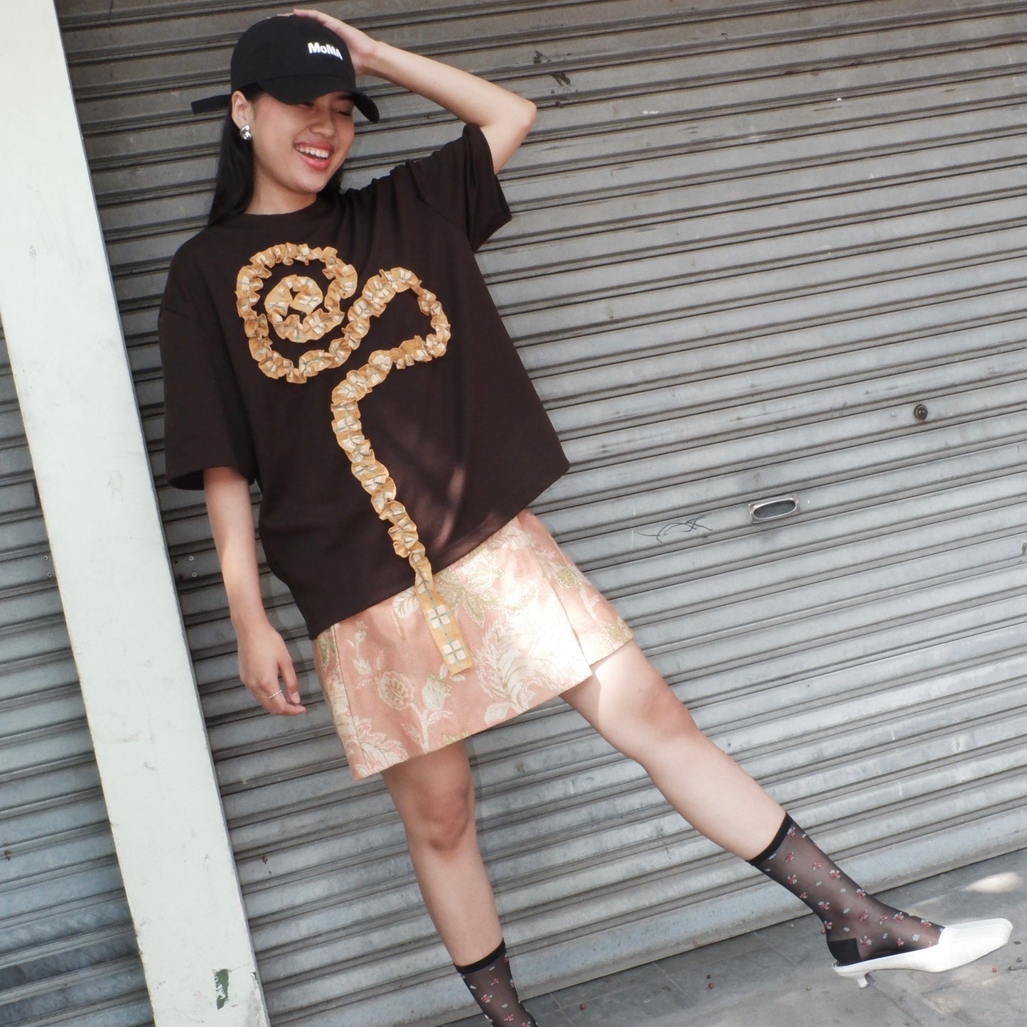Sam Sam Oversized Tshirt in Espresso Shot