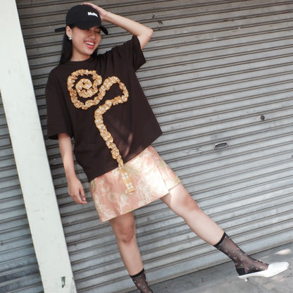 Sam Sam Oversized Tshirt in Espresso Shot