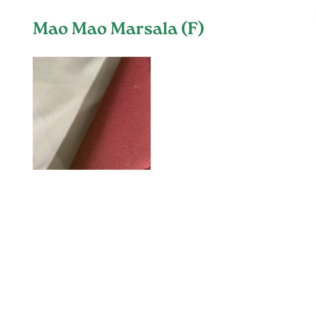 Mao Mao in Marsala | Defect & Sample Sale